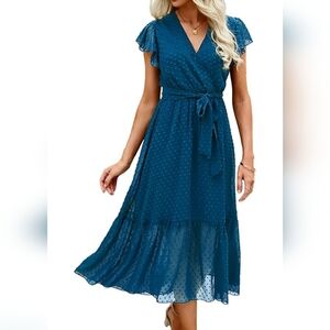 Elegant Teal Midi Dress